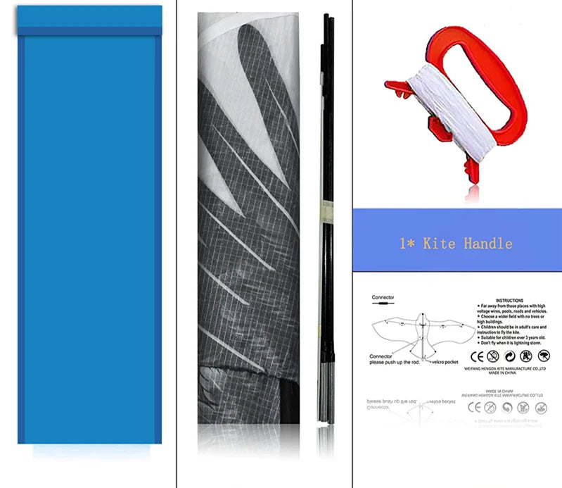 New Outdoor Fun Sports Huge 185cm Eagle Kite With Handle Line Novelty Toy Kites For Adult /Kids Large Good Flying