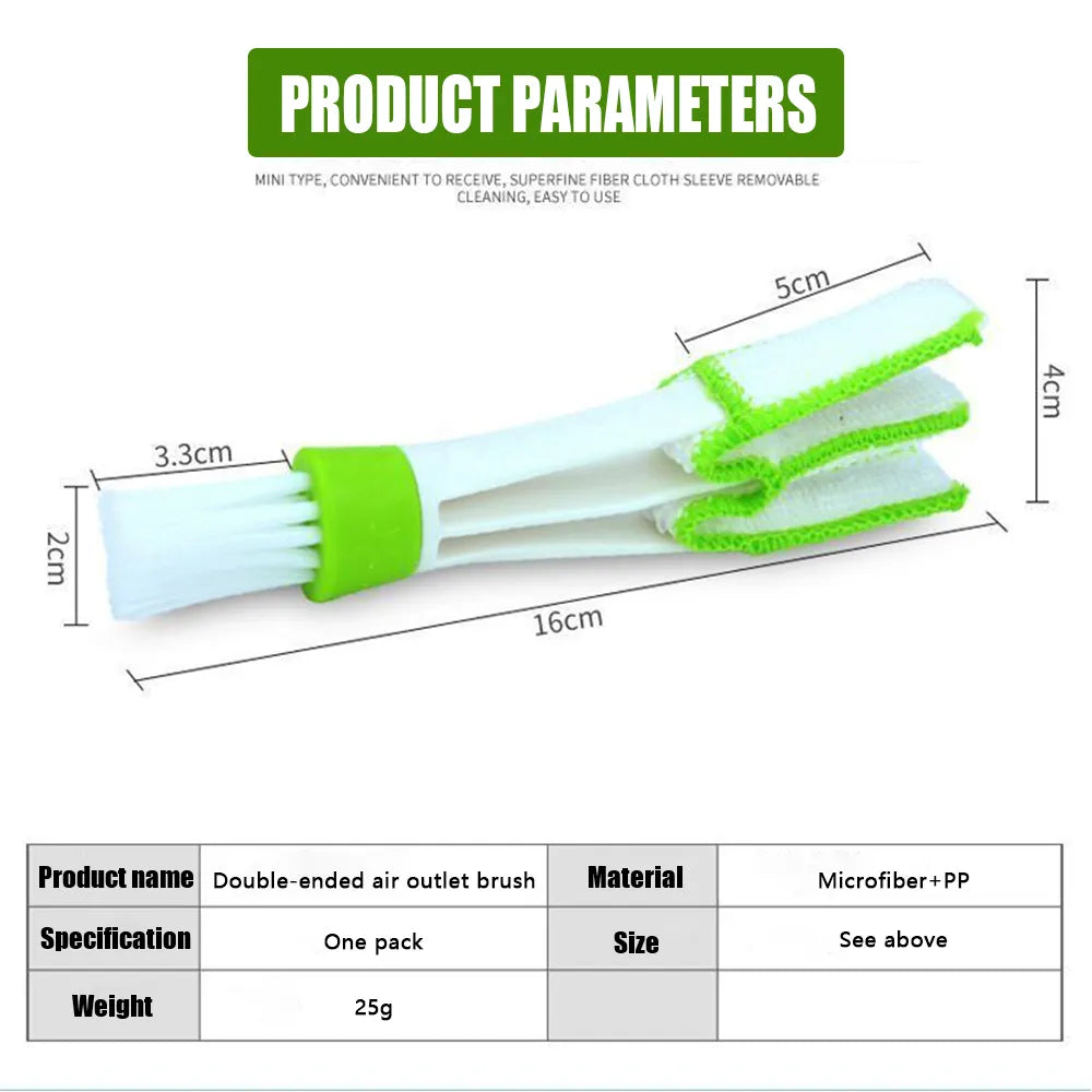 Car Cleaning Brush Air Conditioner Vent Cleaner Detailing Dust Removal Blinds Duster Outlet Brush Car-styling Auto Accessories