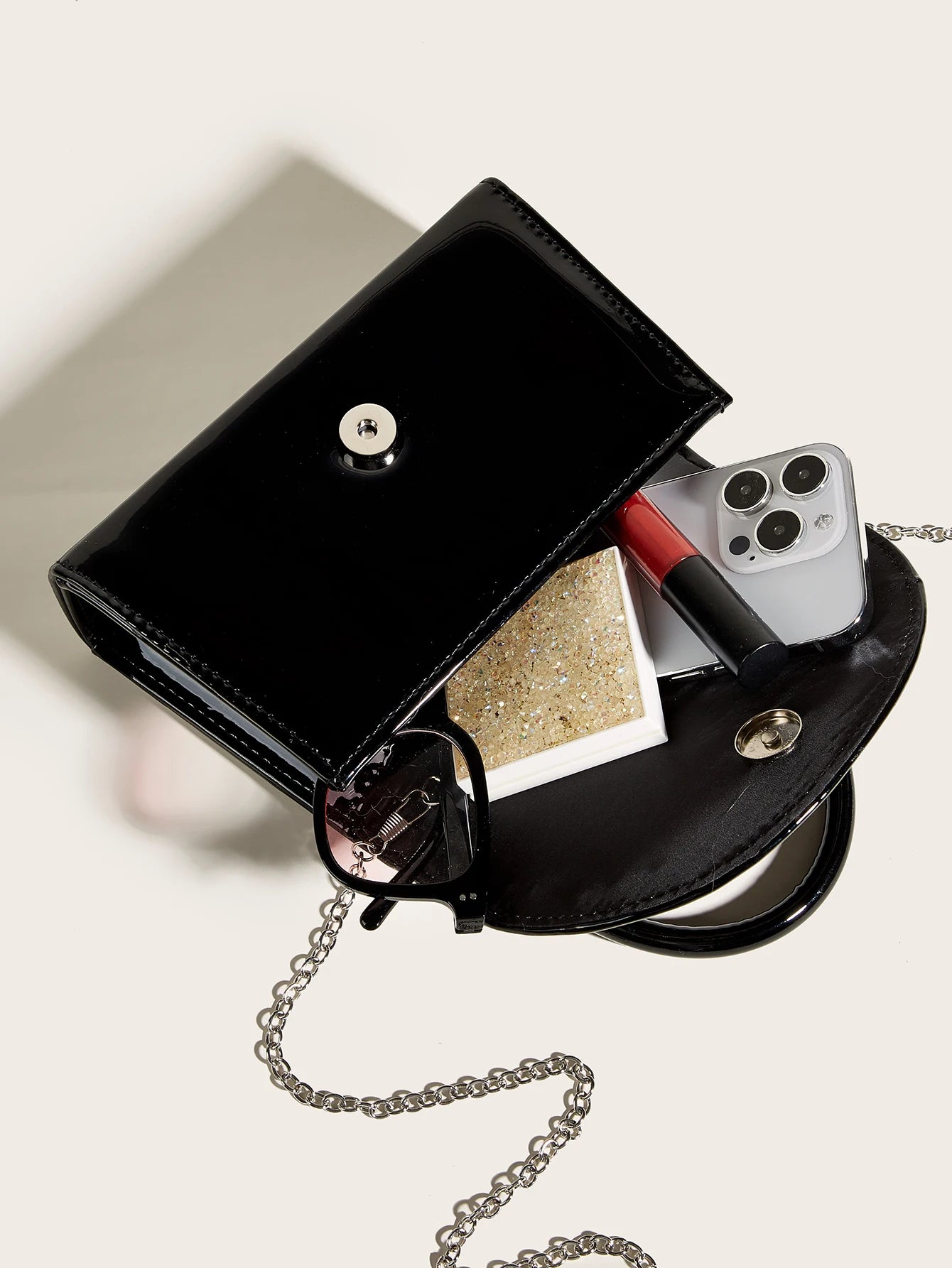 حقيبة كلاتش نسائية مسائية، كلاتش مزينة بالترتر، كلاتش نسائي من الكريستال، حقيبة يد لحفلات الزفاف، حقيبة حفلات، أسود/ذهبي/فضي