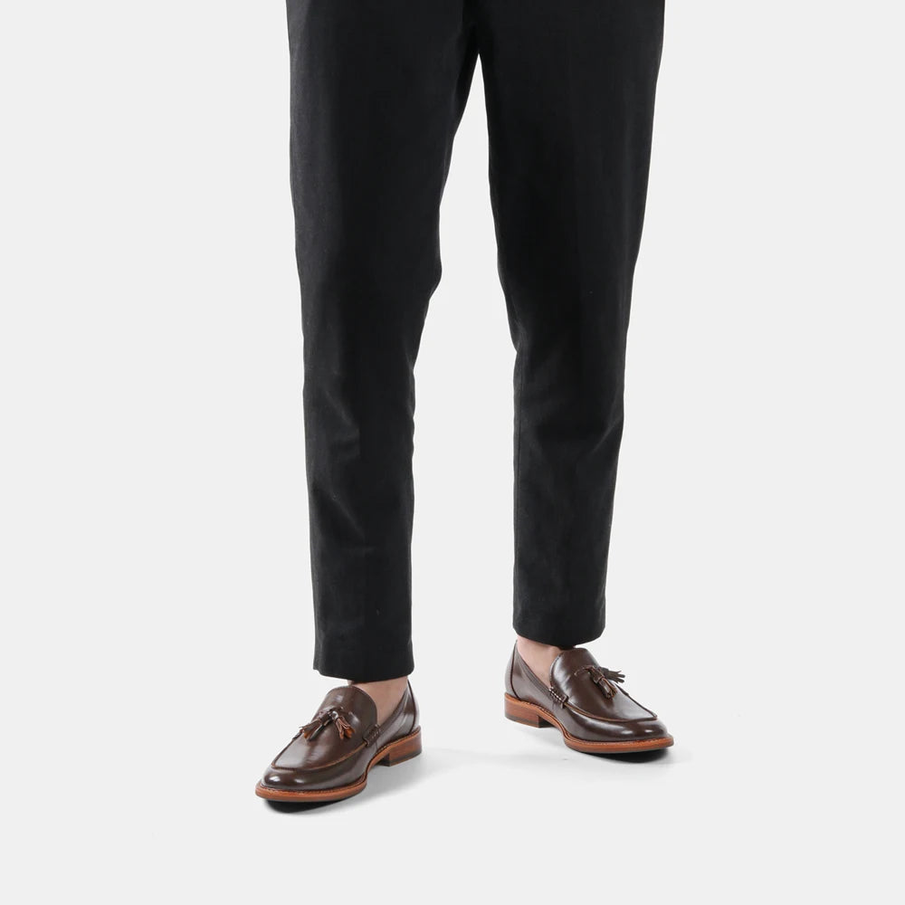 أحذية كاجوال مريحة للرجال على الطراز الأمريكي، أحذية جلدية فاخرة