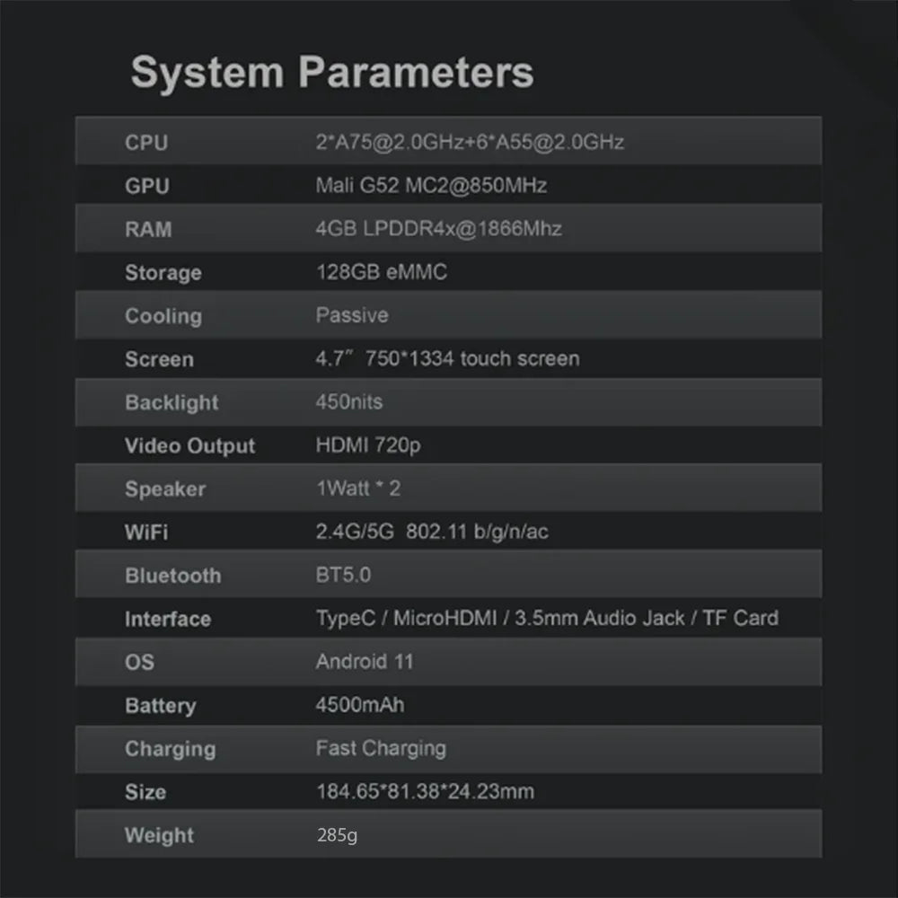 Retroid Pocket 3Plus Metal Edition 4.7Inch Touch Screen Handheld Game Player 4G+128G Android 11 4500mAh Pocket 3+ Gaming Console