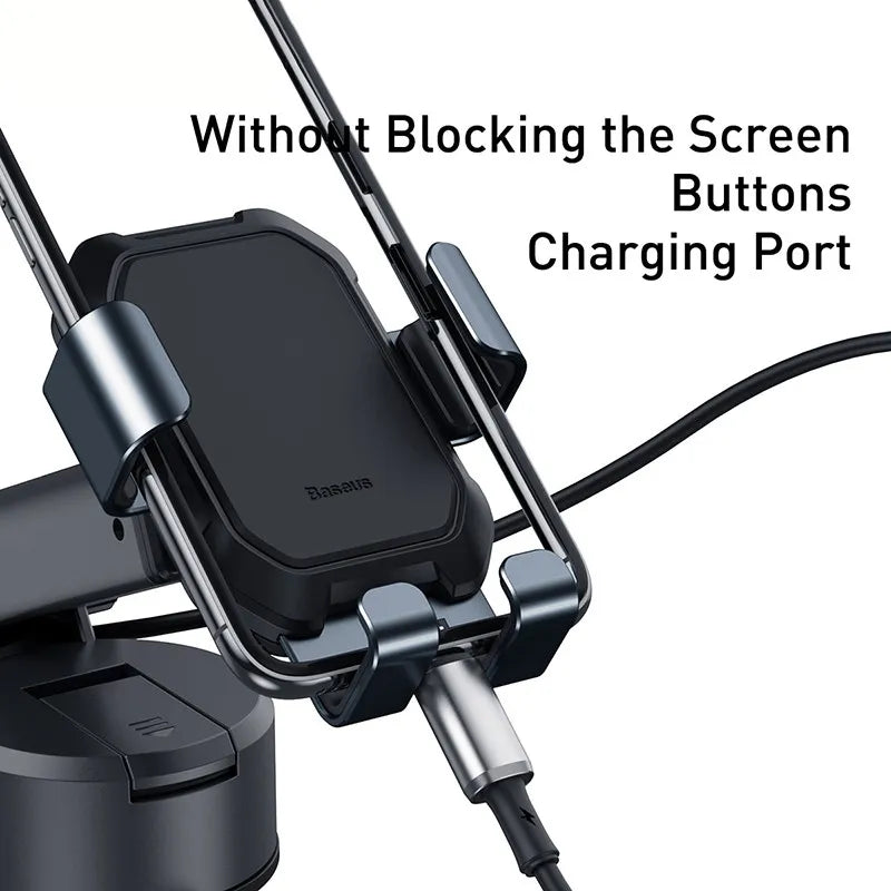 حامل هاتف سيارة Baseus Gravity مع كوب شفط قابل للتعديل وحامل عالمي في السيارة وحامل GPS لهاتف iPhone 12 Pro Max وXiaomi POCO