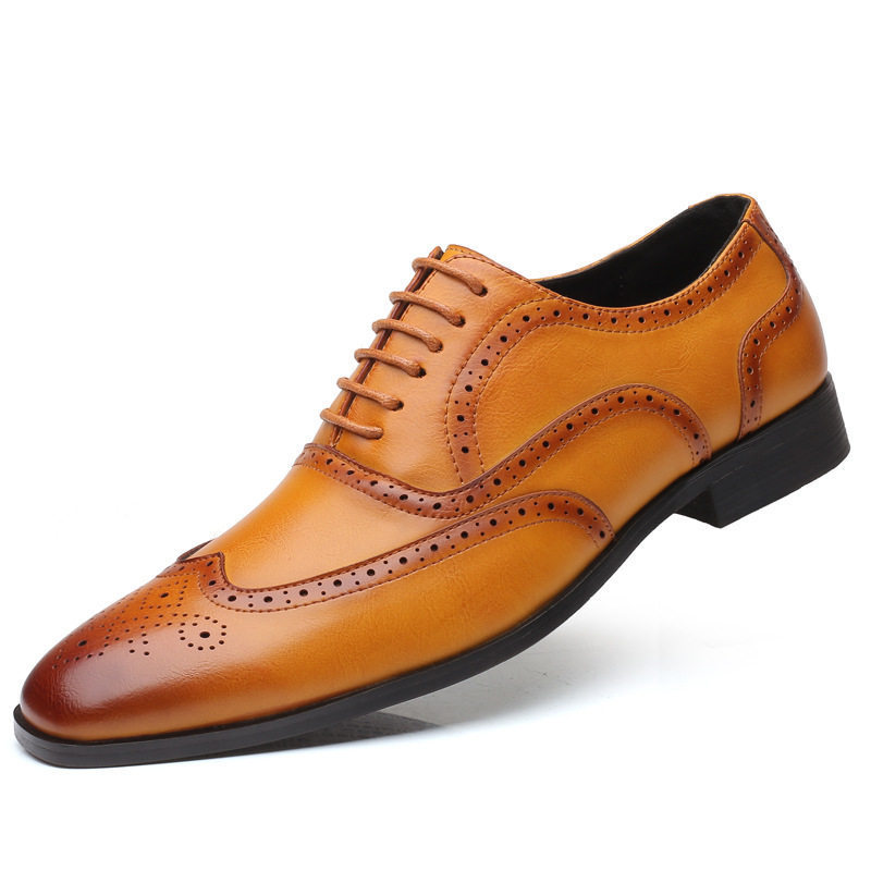 Men's Classic Leather Oxford Dress Shoes