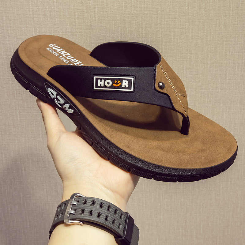 Beach-Ready Non-Slip Wear-Resistant And Odor-Proof Thick-Soled Flip-Flops