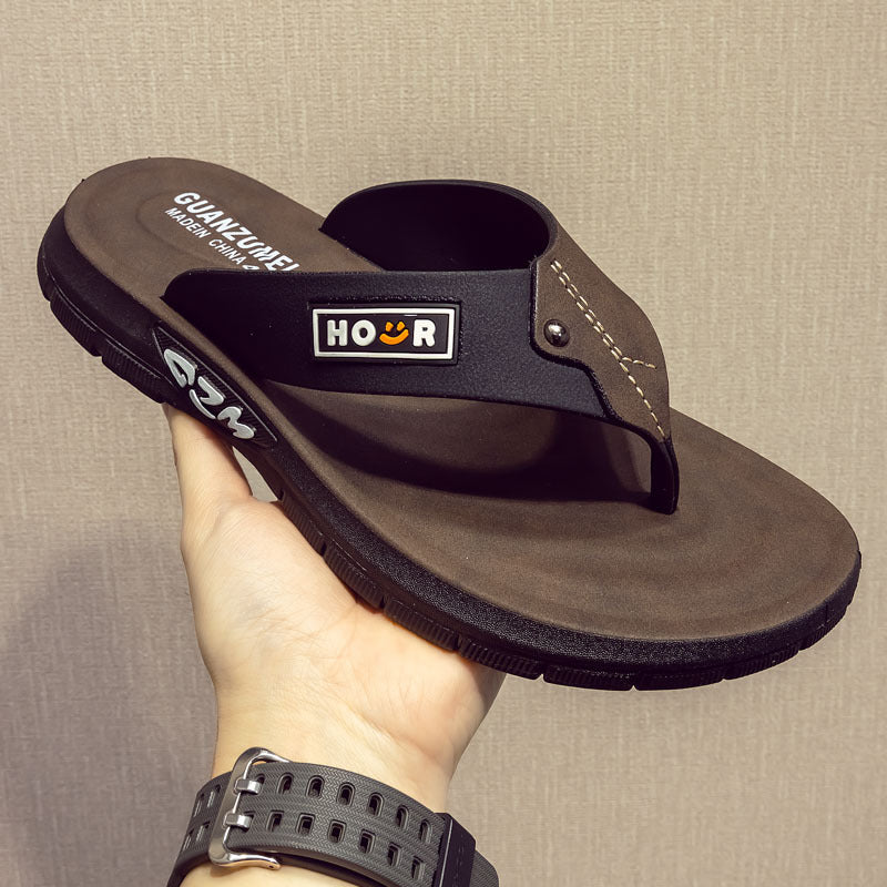 Beach-Ready Non-Slip Wear-Resistant And Odor-Proof Thick-Soled Flip-Flops