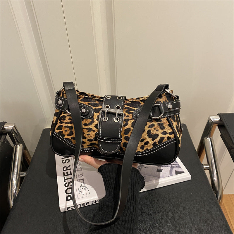 Women Leopard-Print Elegant Shoulder Bag