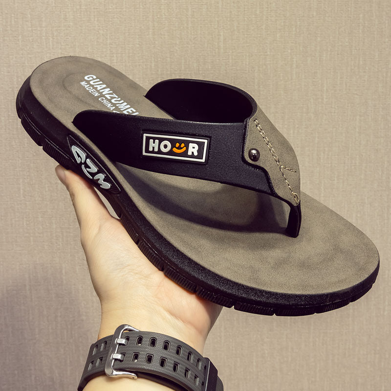 Beach-Ready Non-Slip Wear-Resistant And Odor-Proof Thick-Soled Flip-Flops