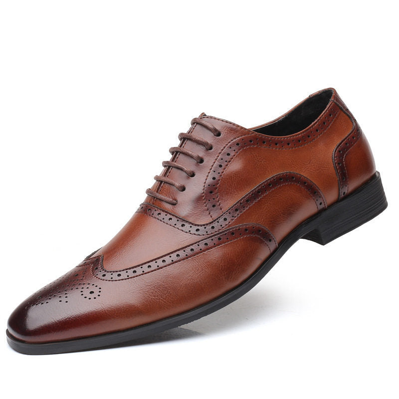 Men's Classic Leather Oxford Dress Shoes