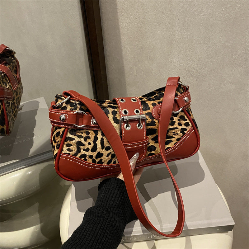 Women Leopard-Print Elegant Shoulder Bag