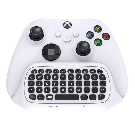 Wireless 2.4Ghz Mini Controller Keyboard Gaming Chatpad with Audio/Headset Jack for Xbox Series X/S Controller Accessories