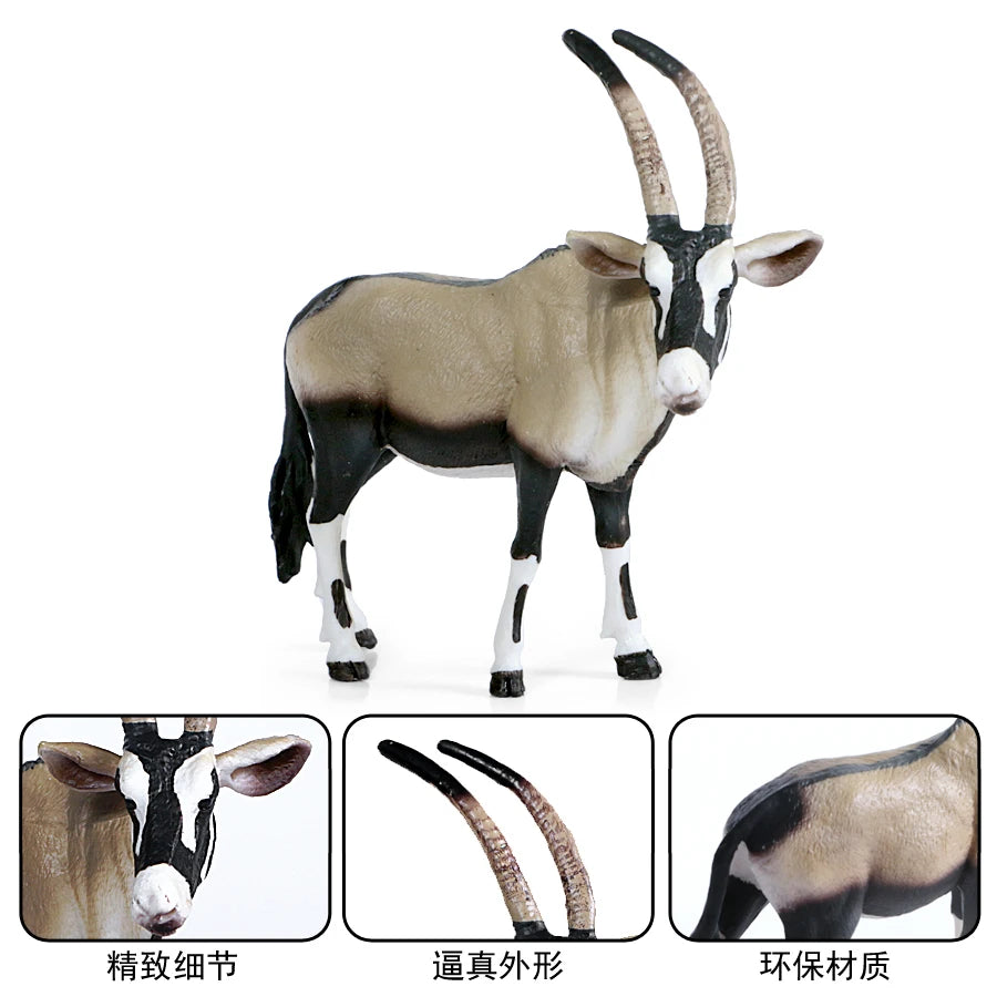 Wild Forest Animal Zoo plastic Models Simulation Antelope Gazelle Argali Model Action Figure Figurines Teaching Kids Toys