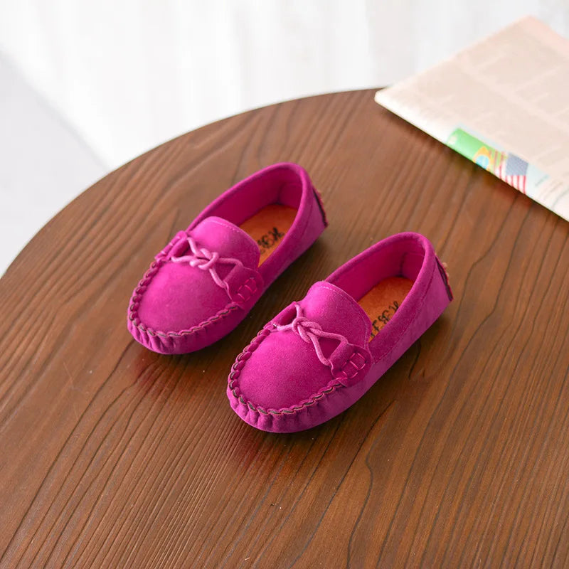 Size 21-35 Baby Toddler Shoes 2023 New Spring Summer Children Soft PU Leather Casual Shoes Boys Loafers Girls Moccasins Shoes