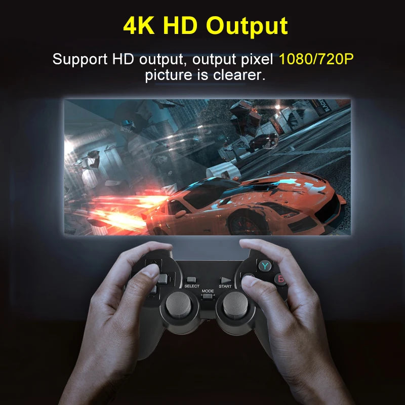 Retro Super Console X Pro WiFi 4K HD TV Video Game Consoles Dual System S905X CPU For PS1/PSP/N64/DC 70000+ Games 50+ Emulators