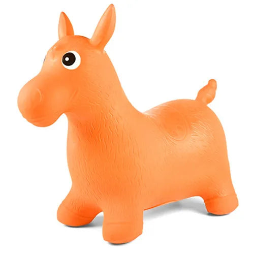 1pc Kids Animal Bouncy Horse Hopper Toys Inflatable Bouncer Jumping Horse Toys Length 34cm Height 27.5cm  random color