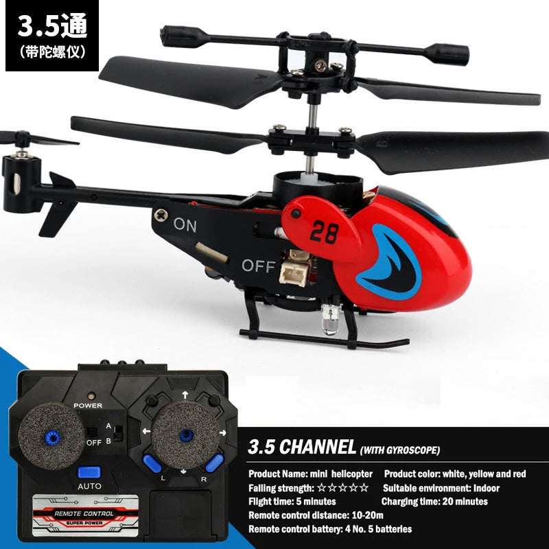 High quality 3.5-channel color mini remote control helicopter anti-collision and drop-resistant drone children's toy