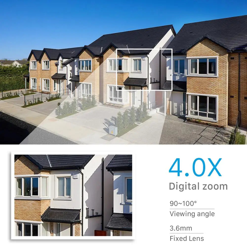 كاميرا مراقبة خارجية PTZ واي فاي IP بدقة 1080 بكسل مع تقريب رقمي 4 مرات وكاميرا لاسلكية AI للكشف عن البشر وصوت H.265 P2P بدقة 2 ميجابكسل و3 ميجابكسل وكاميرا مراقبة أمنية