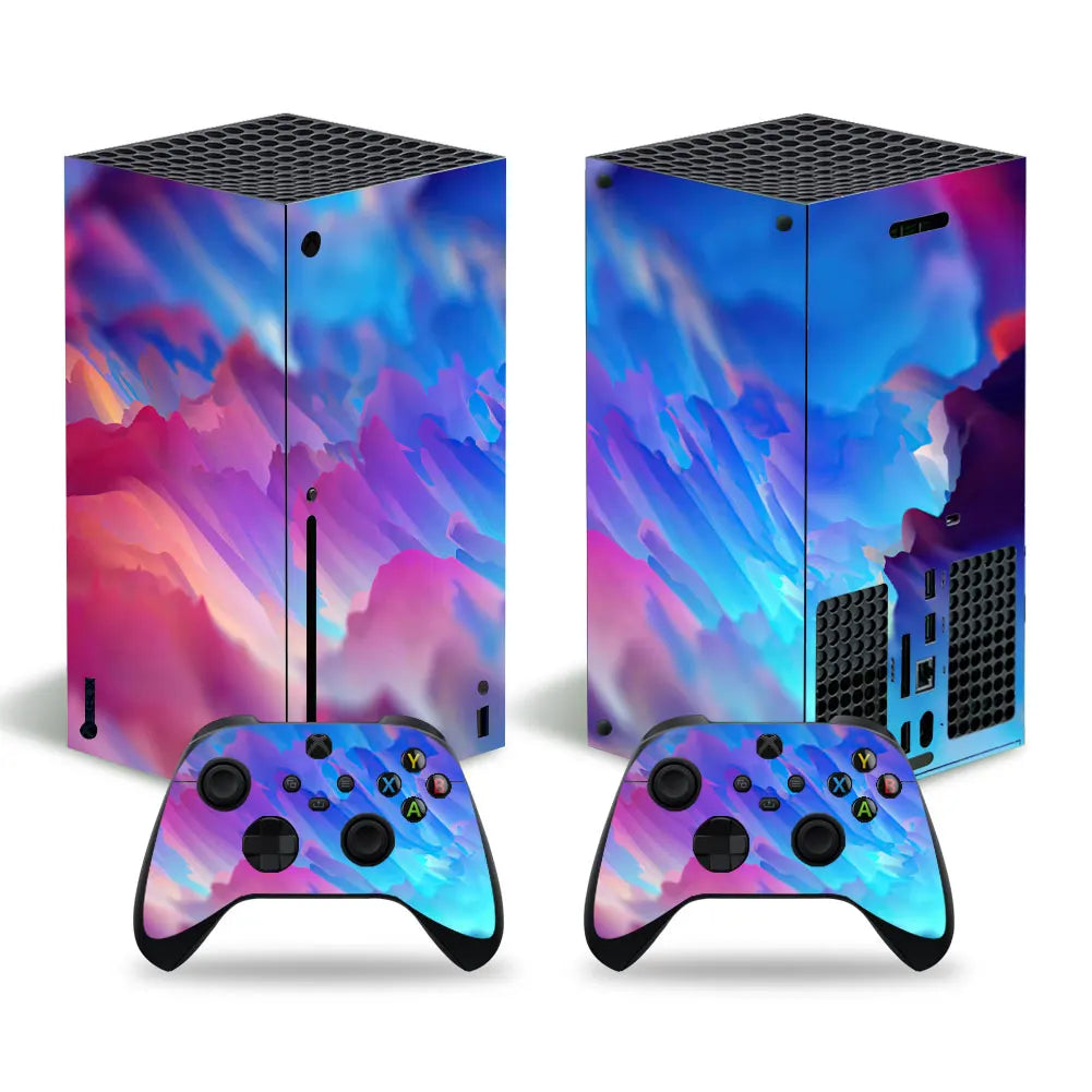 Skin Sticker Decal Cover for Xbox Series X Console and 2 Controllers Xbox Series X Skin Sticker Vinyl