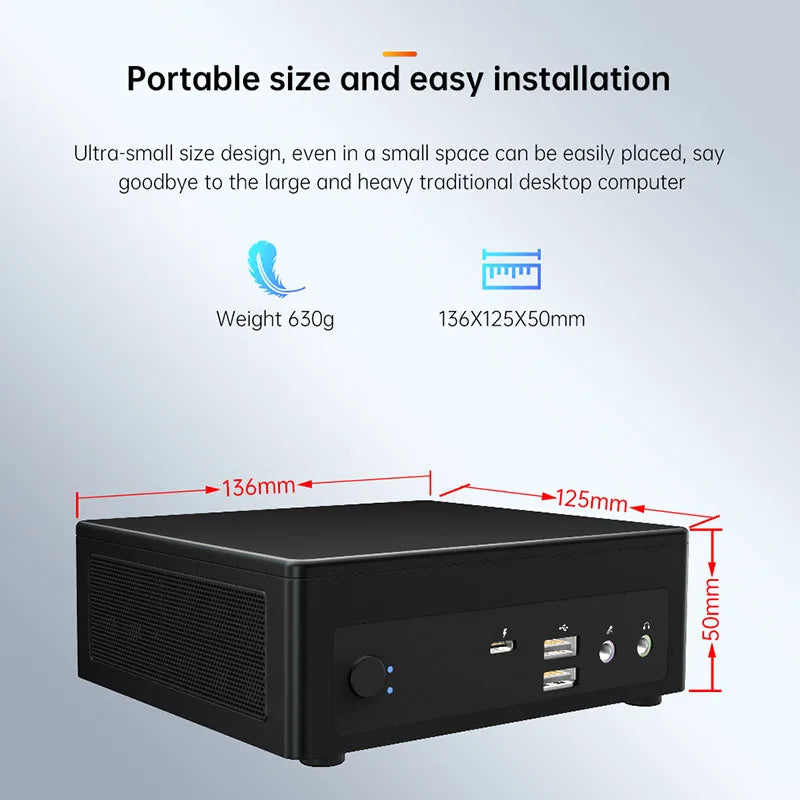 Mini pc Intel 11th Core i7 SVMIY NT12 T1 i7 1165G7 Desktop Computer 16GB RAM micro minipc pc system unit itx pc