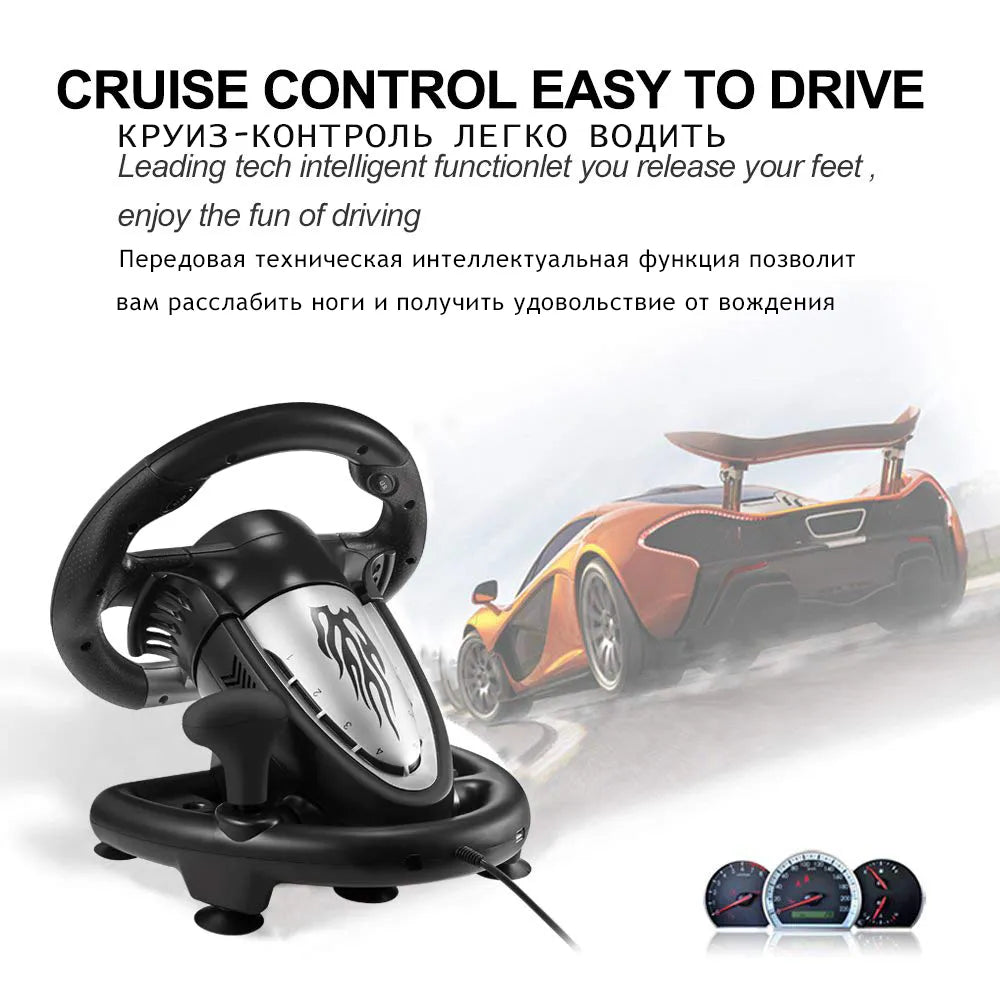 PXN V3 Pro Gaming Racing Wheel Volante PC Steering Wheel Racing Game 180° for PC Windows/PS3/PS4/Switch/Xbox One/Xbox Series X/S