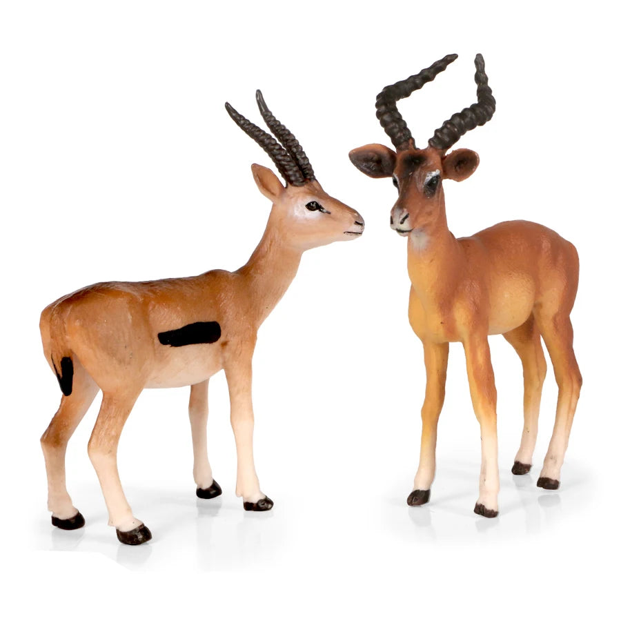 Wild Forest Animal Zoo plastic Models Simulation Antelope Gazelle Argali Model Action Figure Figurines Teaching Kids Toys