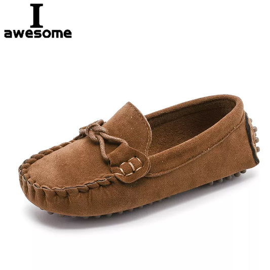 Size 21-35 Baby Toddler Shoes 2023 New Spring Summer Children Soft PU Leather Casual Shoes Boys Loafers Girls Moccasins Shoes