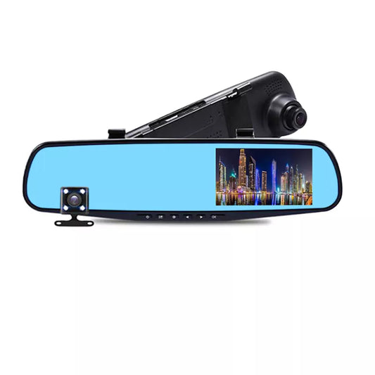 HD 1080P Car Dvr Camera Auto 4.3 Inch Rearview Mirror Digital Video Recorder Dual Lens Registratory Camcorder Can Set Language