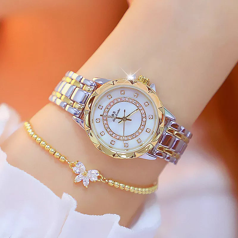 Diamond Women Watch Luxury Brand 2023 Rhinestone Elegant Ladies Watches Rose Gold Clock Wrist Watches For Women relogio feminino