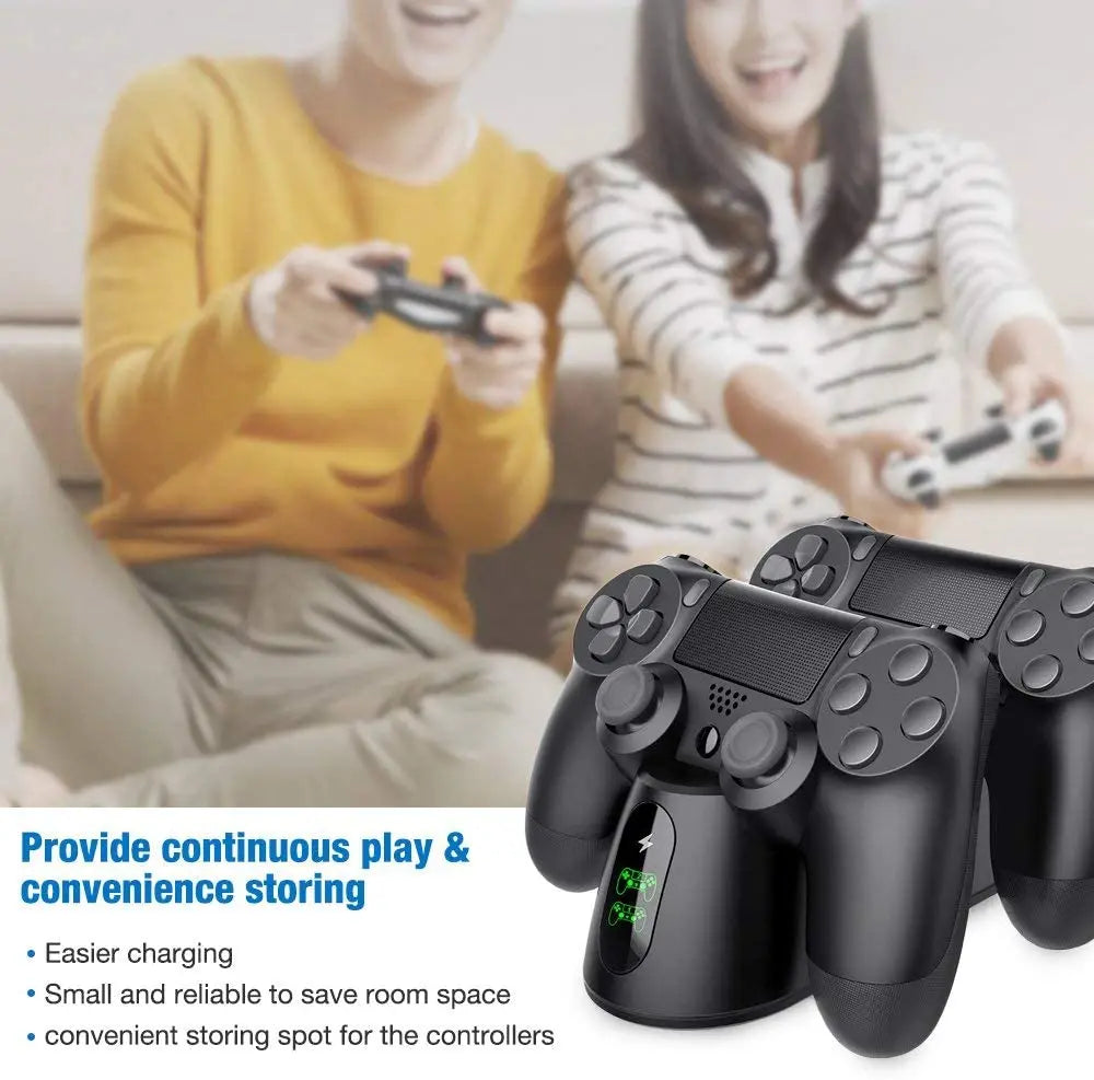 BEBONCOOL Controller Charger Dualsense Dock For PS4 Charging Station For DualShock 4/Playstation 4/PS4/ Pro /PS4 Slim Controller