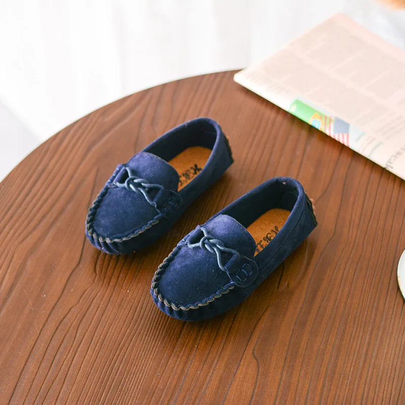 Size 21-35 Baby Toddler Shoes 2023 New Spring Summer Children Soft PU Leather Casual Shoes Boys Loafers Girls Moccasins Shoes