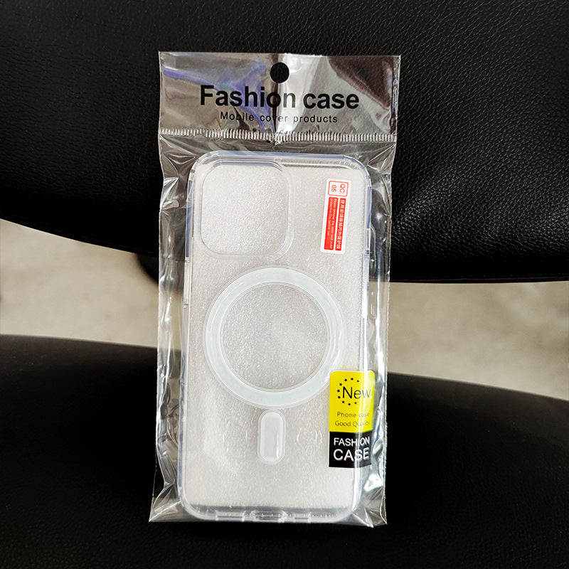 Transparent Acrylic Magnetic Protective Cover for iPhone 15 pro Max Apple 17 Mobile Phone Case Wireless Charging Compatible