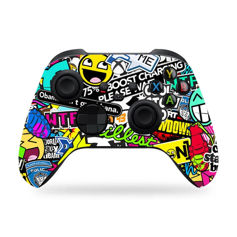 Skin Sticker For XBOX Series X/S Controller Dust-proof Anti-slip Stickers For XBOX Series X Console Joystick Game Accessories