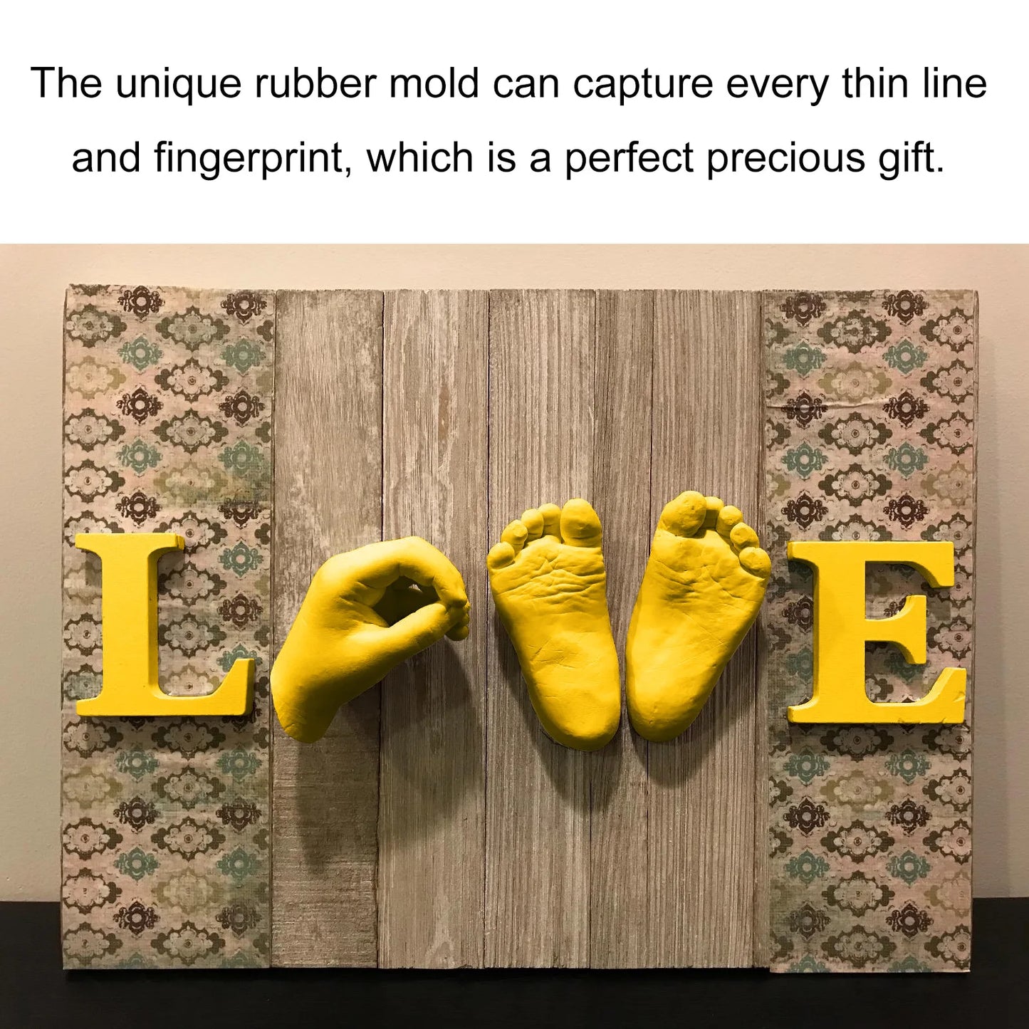 قالب جبس ثلاثي الأبعاد لبصمة يد وقدم الطفل يمكنك صنعه بنفسك، طقم صب يدوي تذكاري للأطفال، إكسسوارات زفاف للأزواج، هدايا ديكور المنزل