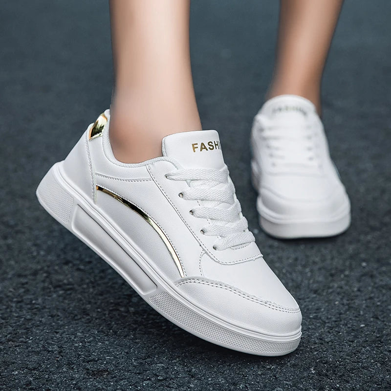 Women's Campus Little White Shoes Fashion Trend Board Sneakers