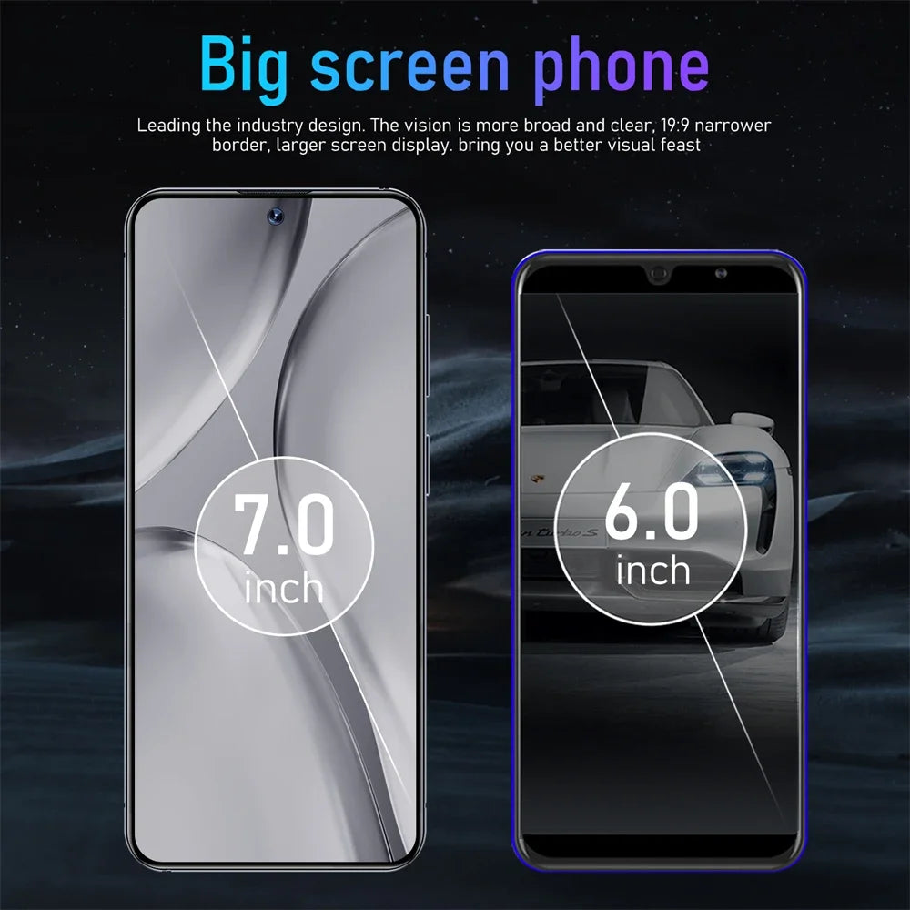 S24 Ultra 5G Smartphone 7.0in HD 16G+1TB Cell Phone Dual SIM Mobile Phones 7000mAh Global Version Cellphones Unlocked Android