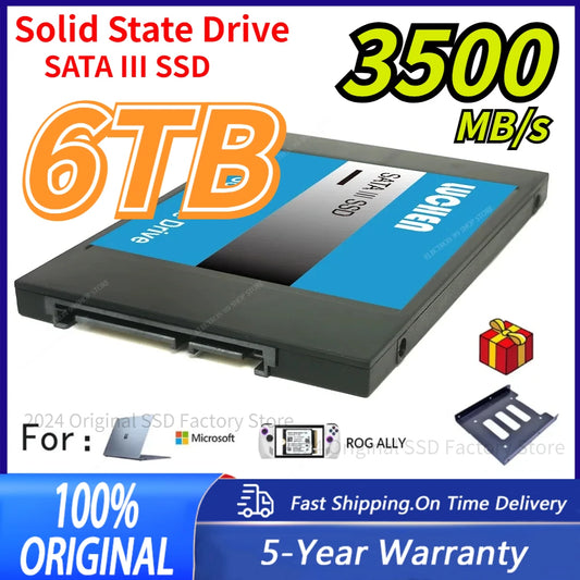 3PCS SSD Sata3 4TB Hard Drive Disk 2.5inch 2TB 1tb 560mb/s High Speed Hard Disk Internal Solid State Drives For Laptop Fast Ship