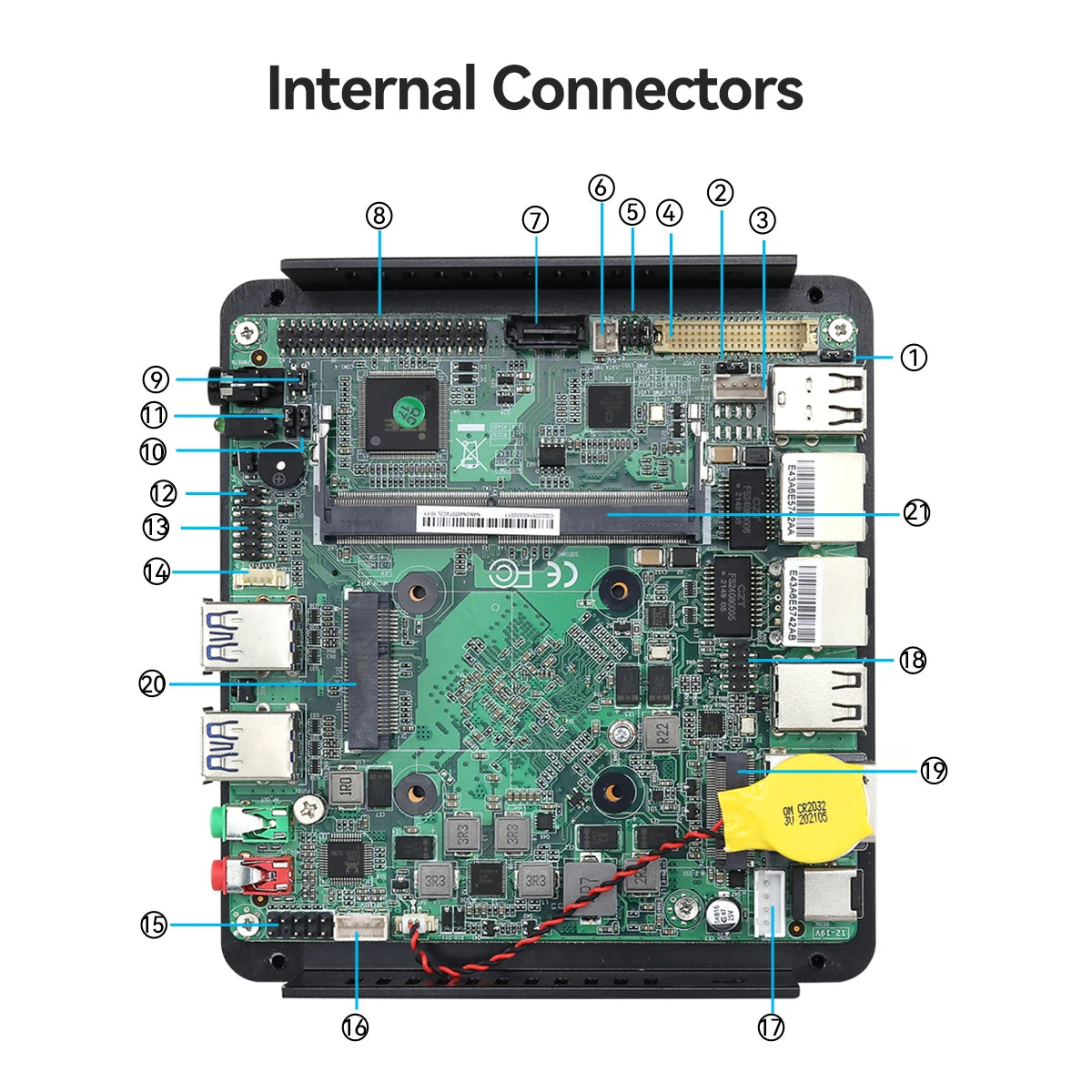 XCY Fanless Mini PC Intel Celeron J4125 DDR4 M.2 SSD RS232/485 2x LAN GPIO mPCIE 4G LTE 8x USB LVDS HDMI TPM 2.0 Windows 11