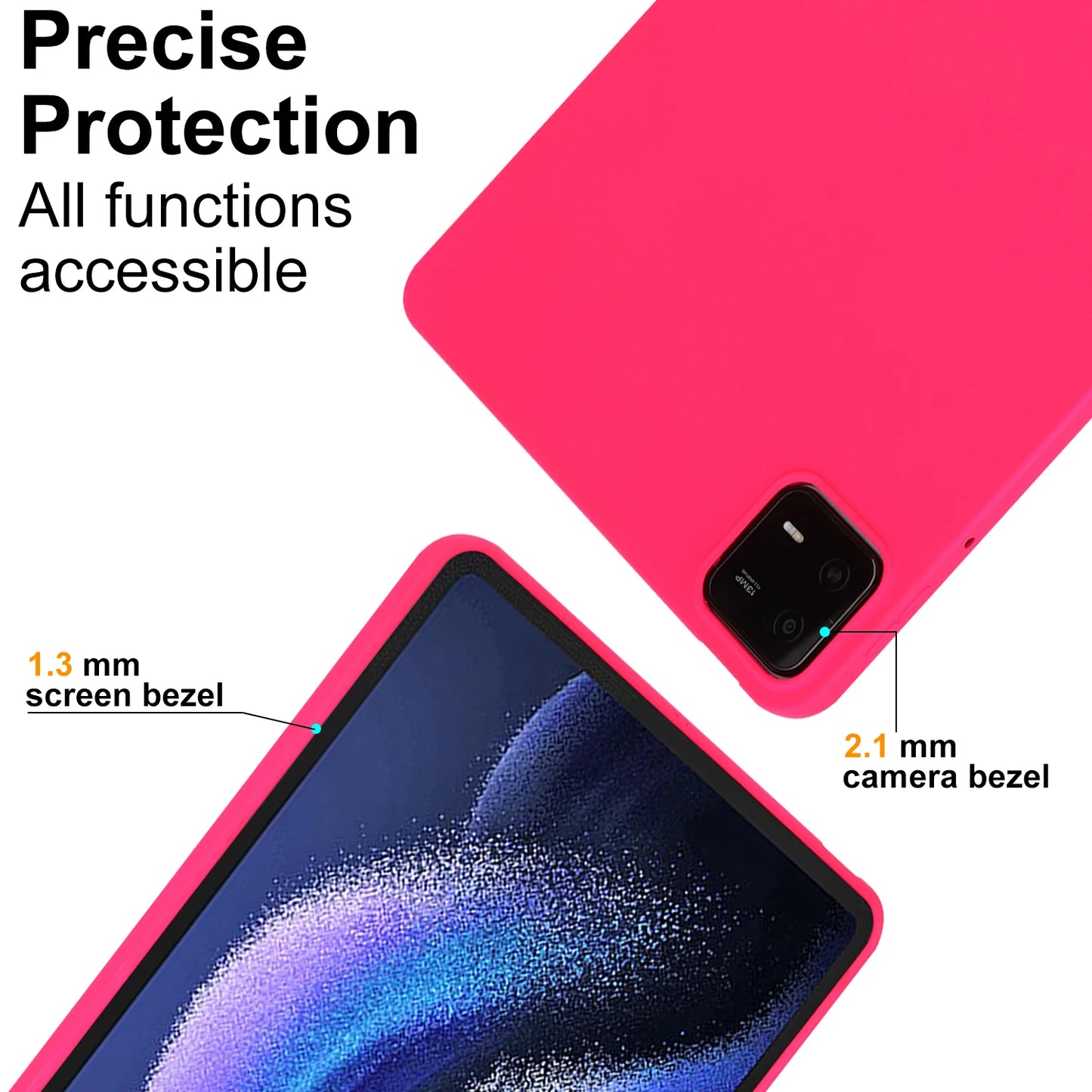 Tablet Case For Xiaomi Pad 6 11 inch 2023 Shockproof Anti Bending Cover Coque For Xiaomi Pad 6 Pro 11.0" Candy colored Funda