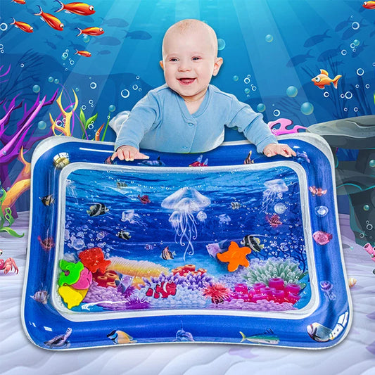 36 Designs Baby Kids Water Play Mat Inflatable PVC Infant Tummy Time Playmat Toddler Water Pad For Baby Fun Activity Play Center