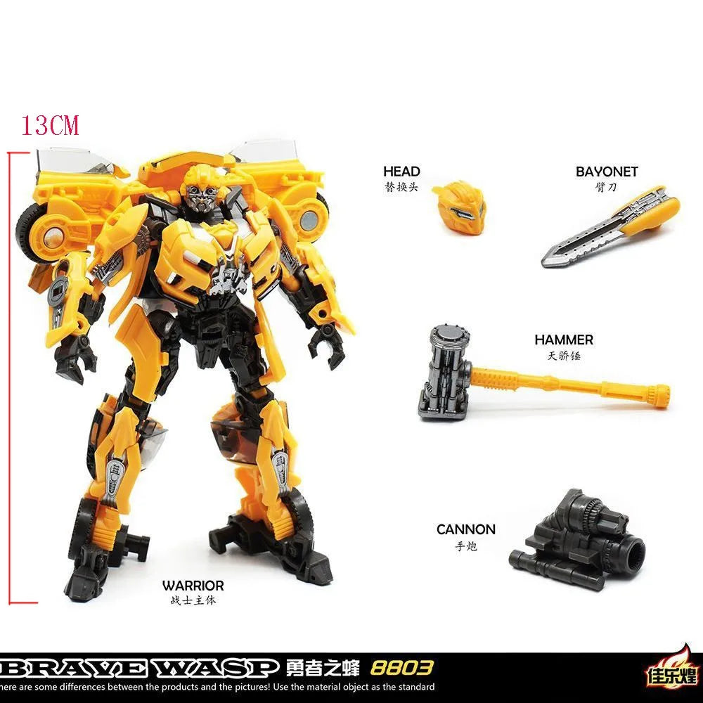 Transformation Toys BAIWEI TW1025 SS49 Yellow Bee Hornet Warrior Movie Action Alloy Figure Robot Beetle Deformation Model Gifts