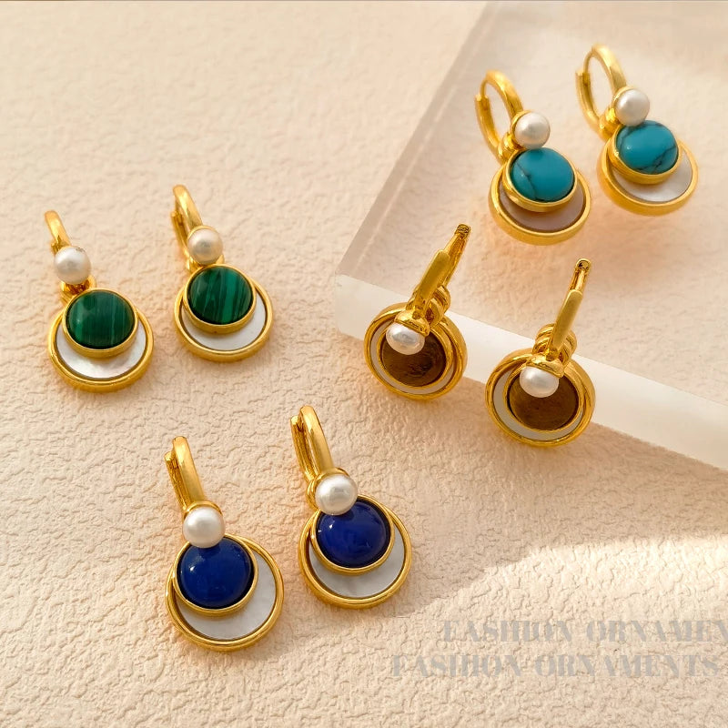 Fashion Jewelry Three Wearing Method Circl Drop  Earrings For Women Party Gifts Delicate Design Ear Accessories Hot Selling