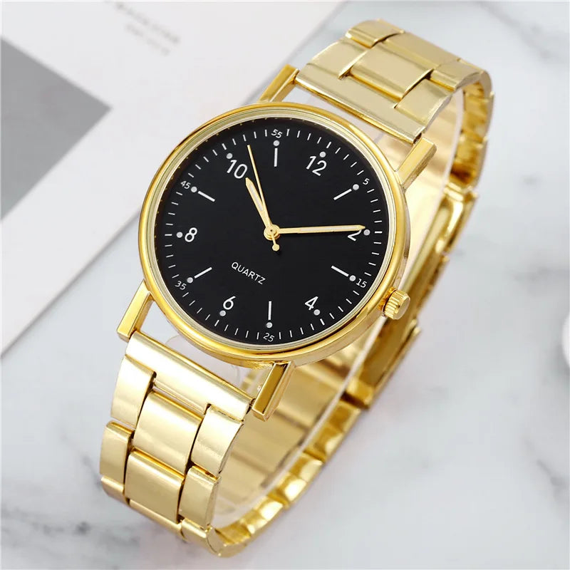 Ladies Quartz Watch Stainless Steel Luminous Dial Leisure Watch Fashionable Simple Quartz Wristwatch Reloj Mujer Montre Femmes