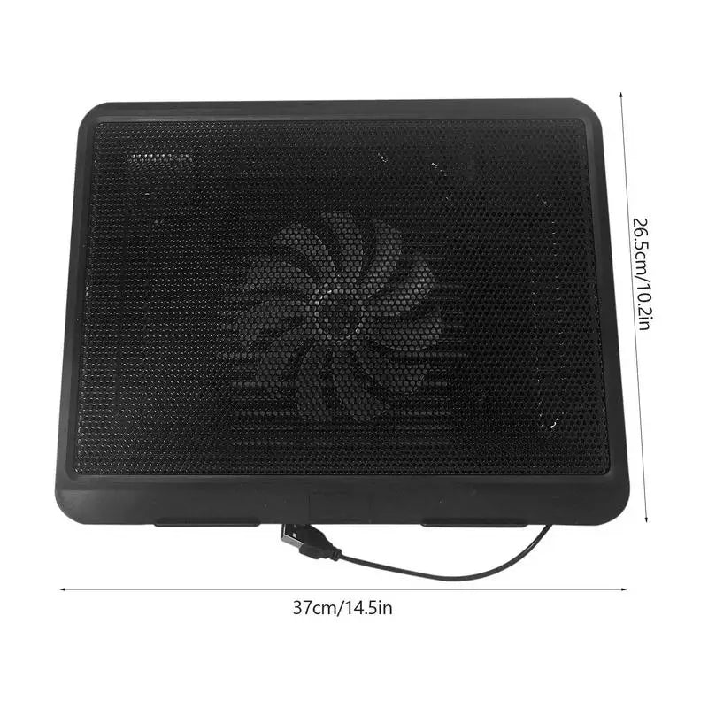 Universal Laptop Fan Cooler Cooling Pad Quiet Notebook Cooling Mats Stand Adjustable Angled Notebook Cooler Laptop Accessories