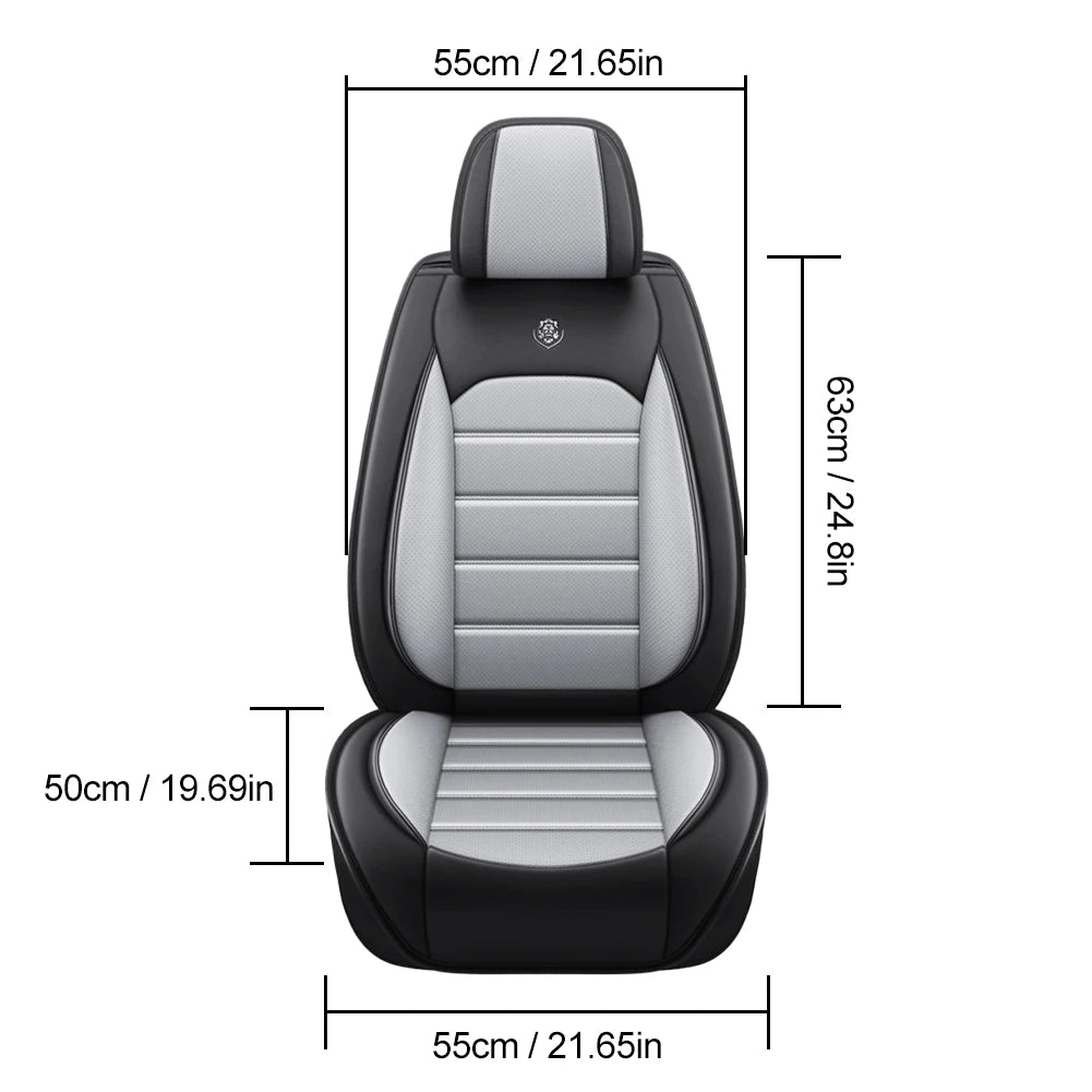 1Pc Car Seat Cover Breathable PU Leather Auto Front Seat Cover Car Full Seat Protection Cushion Pad Auto Interior Accessories