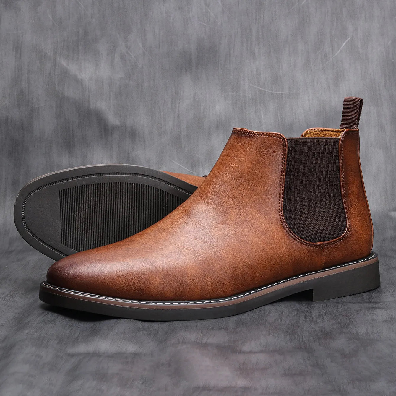 Men Chelsea Boots Brand Retro Comfortable Fashion Men Boots #KD5241