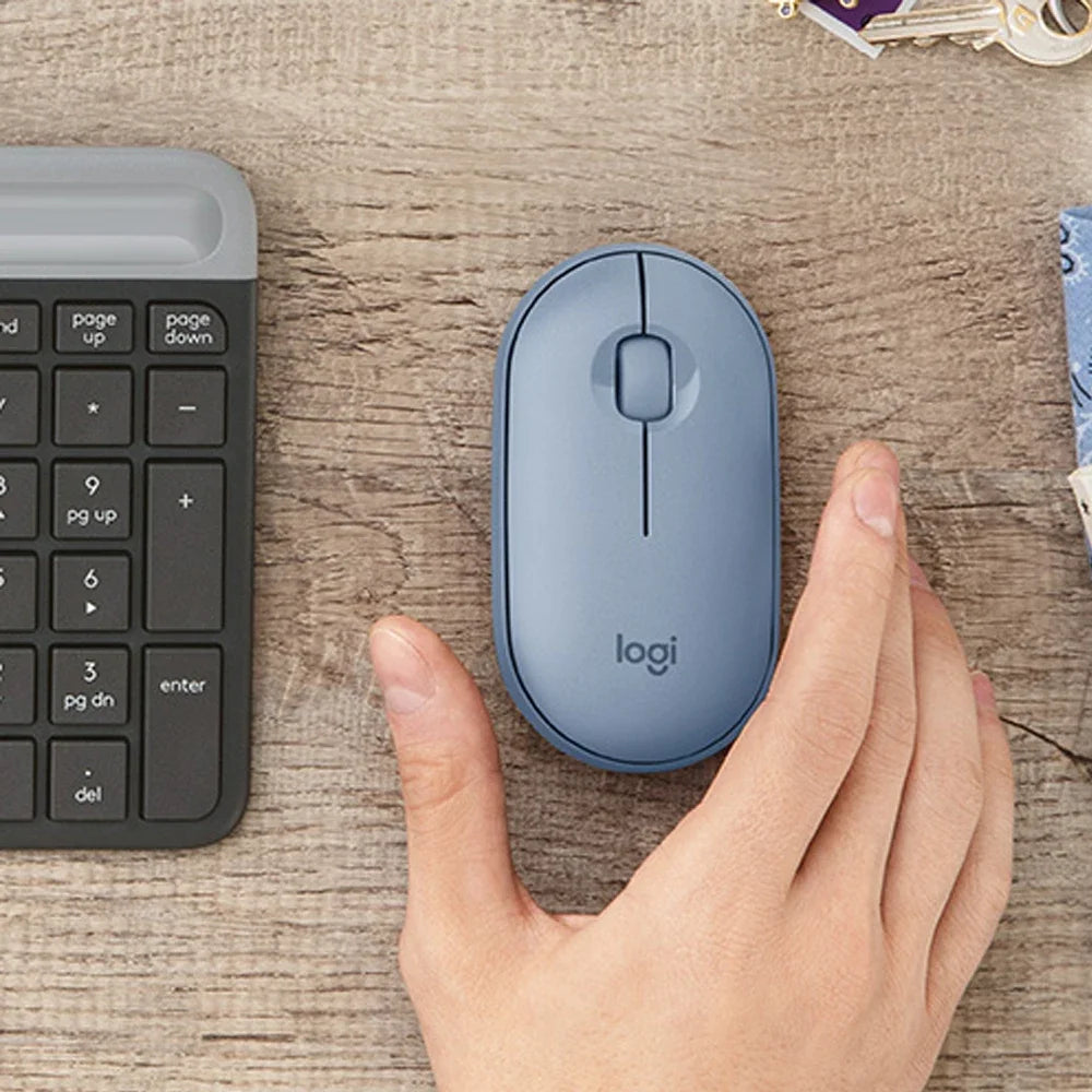 Logitech Pebble M350 Wireless Bluetooth Mouse Mini&Thin 1000DPI  Nonconnectable Program Mouse Gamer Free Shipping Promotion