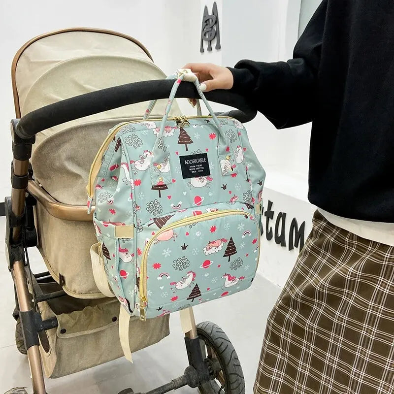 1Mother Bag Mother Bag High-Capacity Backpack Pregnant Woman To Give Birth Bottle Mother And Baby Bag Oxford Waterproof Backpack