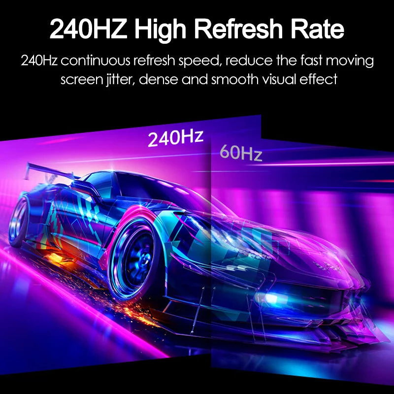 27 Inch 240Hz Game Monitor 1080P 1920*1080P HDR 98%SRGB 2MS Freesync Computer Desktop Display IPS MVA Curved Screen VGA/HDMI/DP