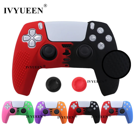 3D Studded Edition Anti-Slip Protective Skin for PlayStation 5 PS5 Controller Silicone Case Thumb Grips for Dualsense Soft Cover