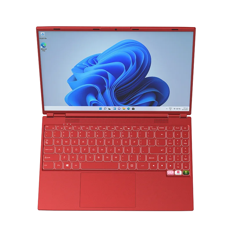 Fingerprint ID Intel Ultra Slim Notebook Quad Core N5095 Graphics UHD 16.0" Laptop 12GB RAM 128G SSD ROM Windows 10 Wifi BT 4.2