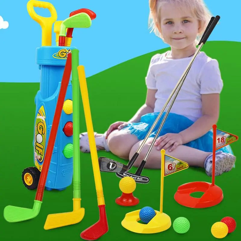 Golf Set Toy For Toddler Mini Casual Suitable For Indoor Exercise Game Portable Casual Golf Game Set Play Set Sports Toys Gift